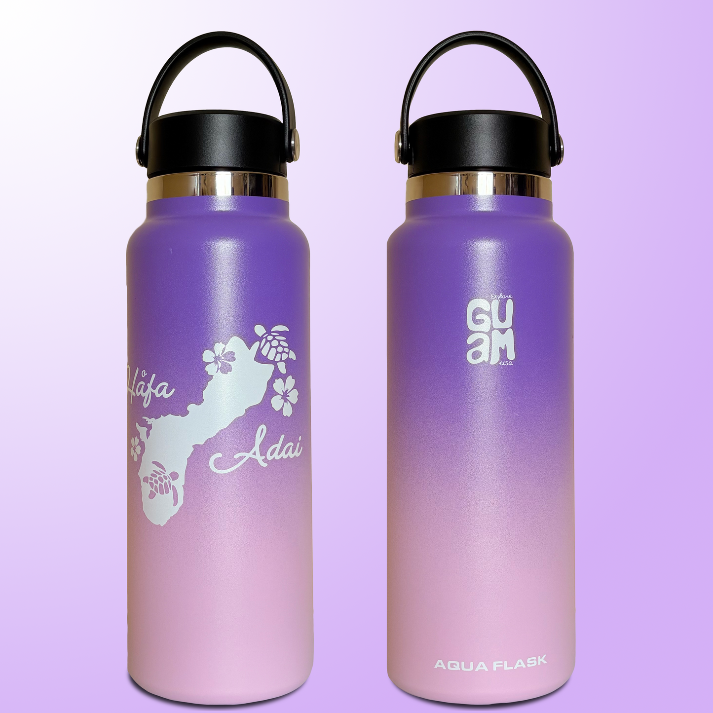 HAFA TURTLE PURPLE FLASK BOTTLE