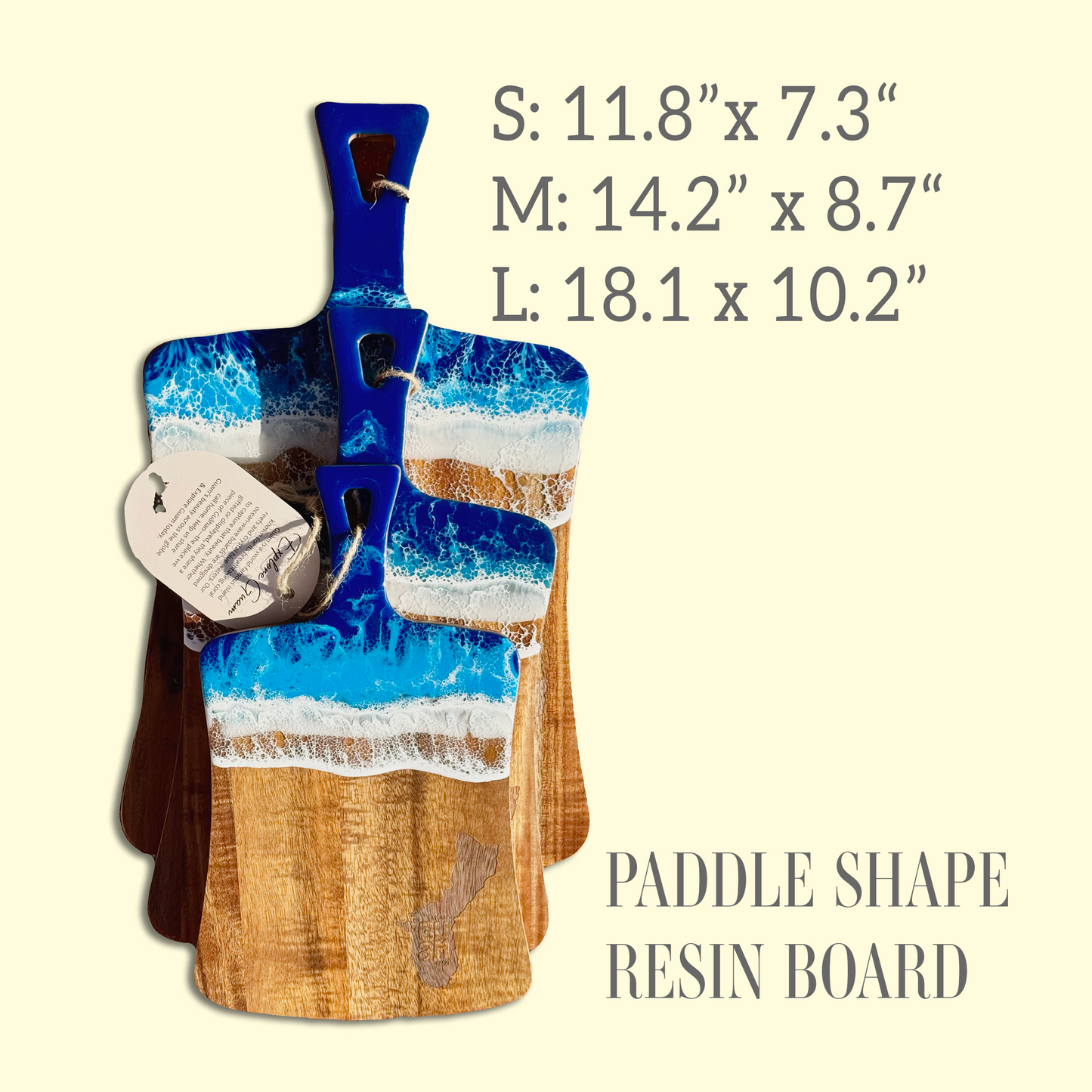 PADDLE SHAPE RESIN BOARD