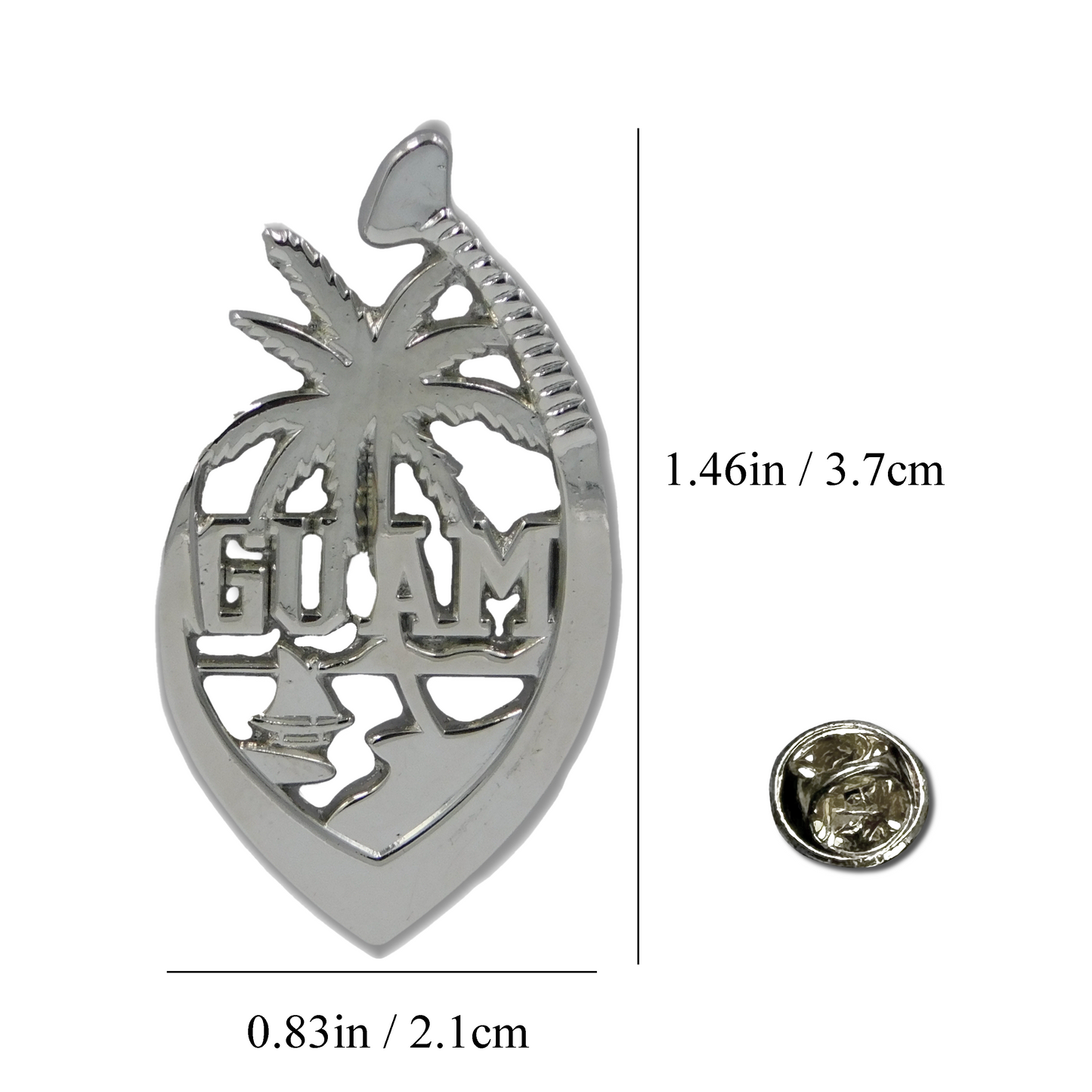 GUAM FISH HOOK PIN