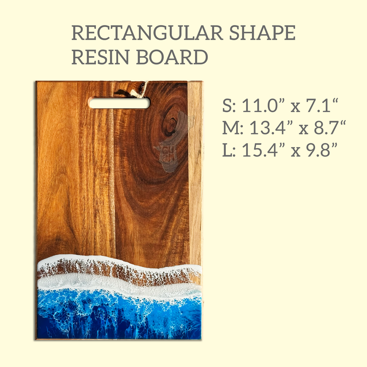 RECTANGLE SHAPE RESIN BOARD