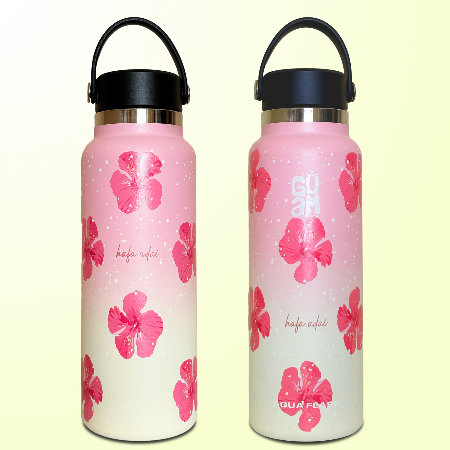 SUMMER HIBISCUS FLASK BOTTLE